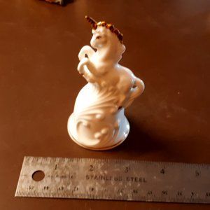 Bone china collector unicorn bell